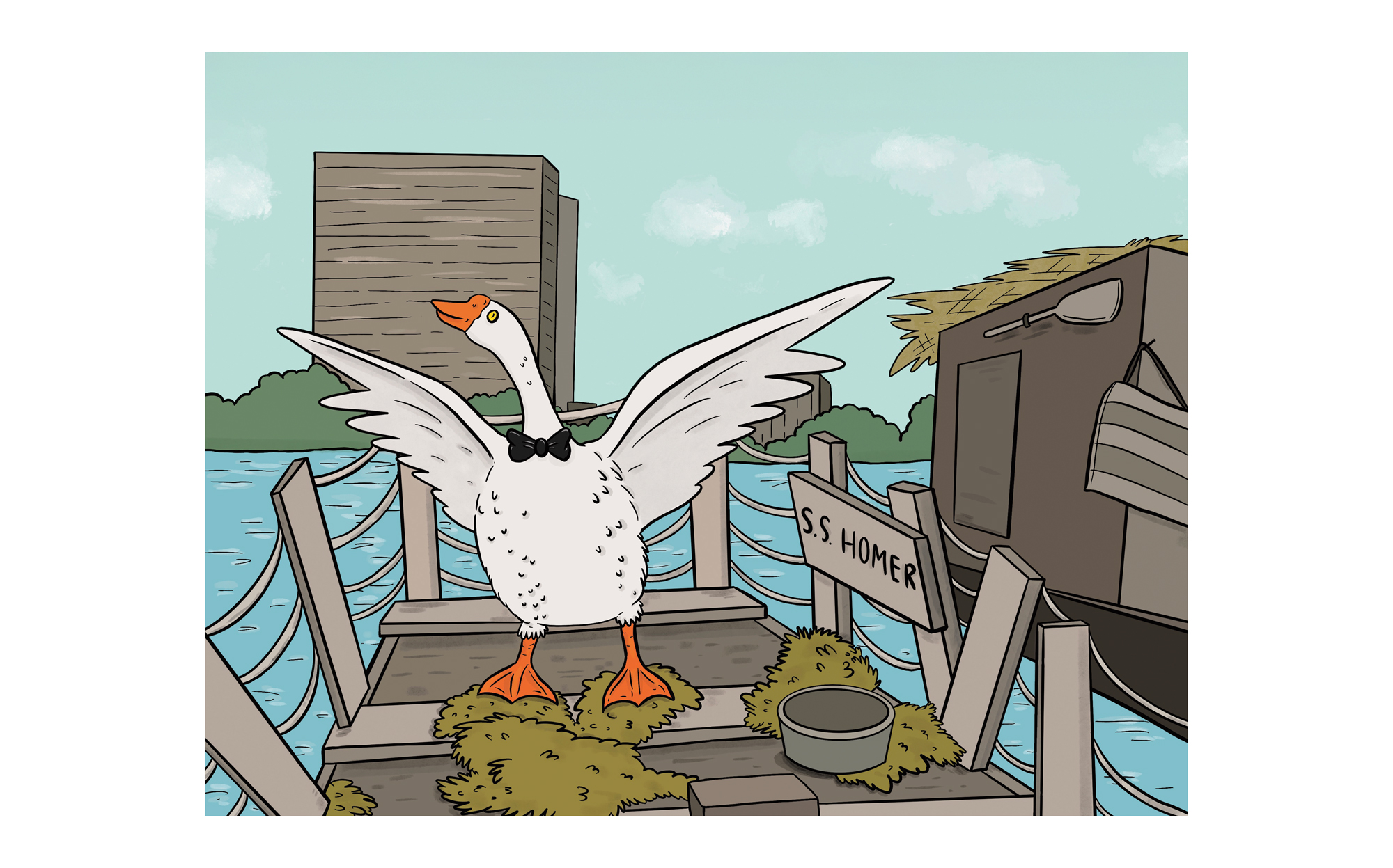 Remembering When a Goose Named Homer Became a Champion for Unhoused ...